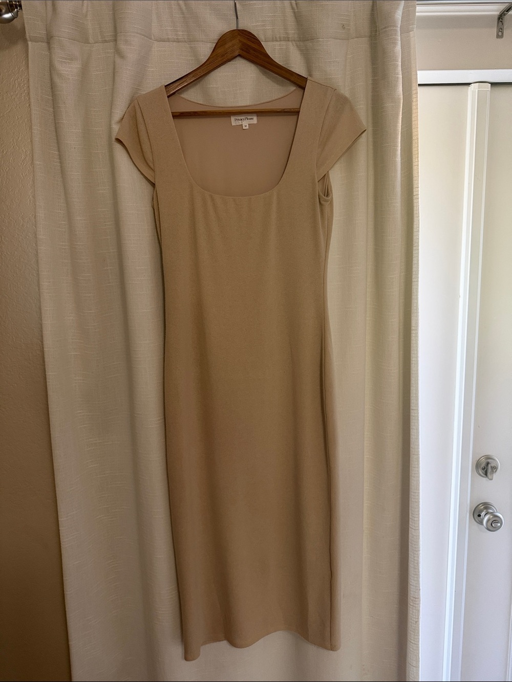 Privacy Please Revolve Beige Knee length Dress